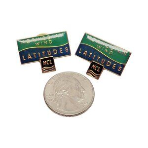 2 Norwegian WIND Latitudes NCL Cruise Lapel Pin Set of Loyalty pin